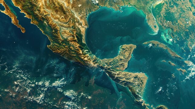 Aerial View of the Isthmus of Tehuantepec