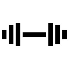 dumbbell line icon