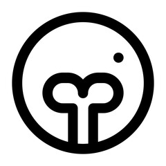 Obraz premium bone line icon