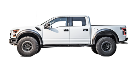 Pickup Truck Isolated on transparent background. 