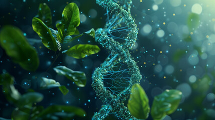 Biochemical DNA Molecular Structure in Plants: A Close-Up View"
"Exploring Plant Biochemistry: DNA and Molecular Structure Visualization"