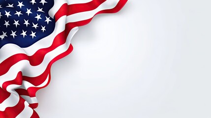 Patriotic background featuring the American flag with space for text, perfect for national celebrations.