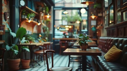 Trendy eclectic bar and restaurant in city centre location : Generative AI