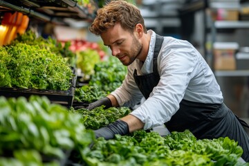 Food technologists developing plant-based alternatives, sustainable food innovation, laboratory setting. Generative AI