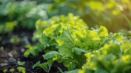 The Fresh Green Lettuce