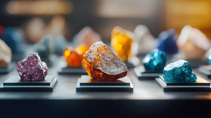 Demand for rare earths and their discovery. The importance of rare earths in manufacturing and technology industries concept.