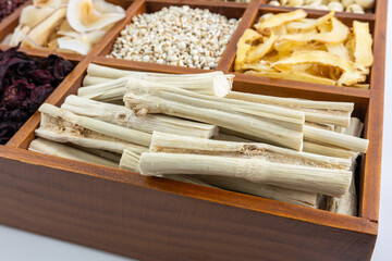 Dried bamboo sugar cane for soup and syrup