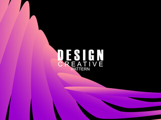 Abstract gradient poster background. Minimalist style cover template with dynamic perspective 3d geometric prism shape. Ideal design for social media, covers, banners, flyers, etc.