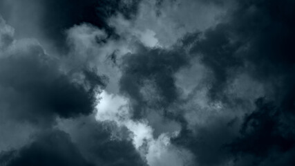 Obraz premium Storm clouds. Dark dramatic clouds in the sky.