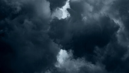 Obraz premium Storm clouds. Dark dramatic clouds in the sky.