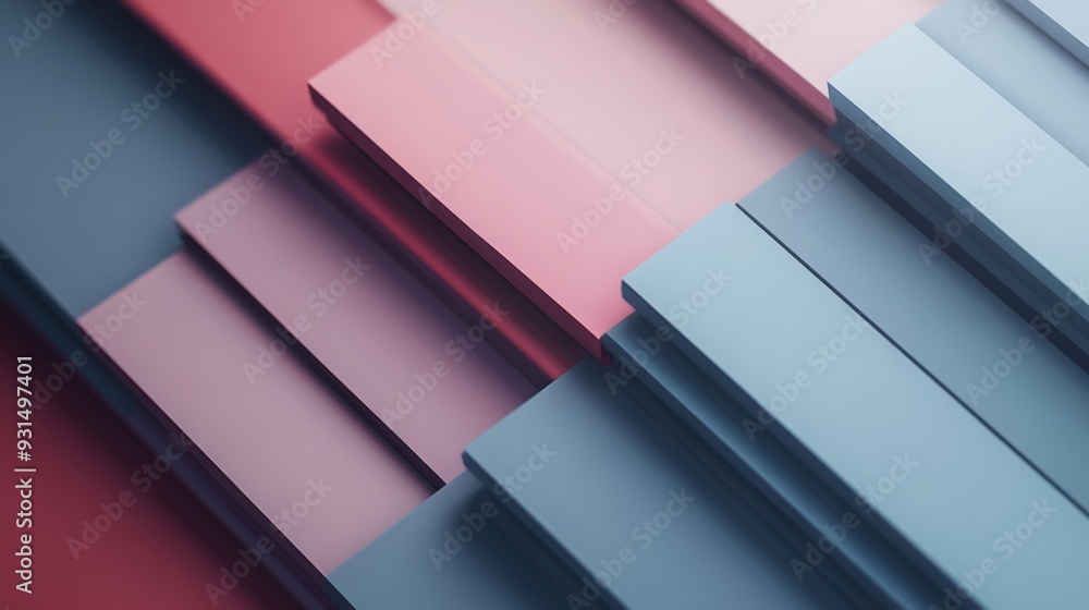 Poster close-up of a minimalistic graphic design with clean lines and subtle color gradients, ideal for ele
