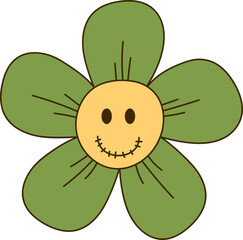 Groovy Halloween flower.