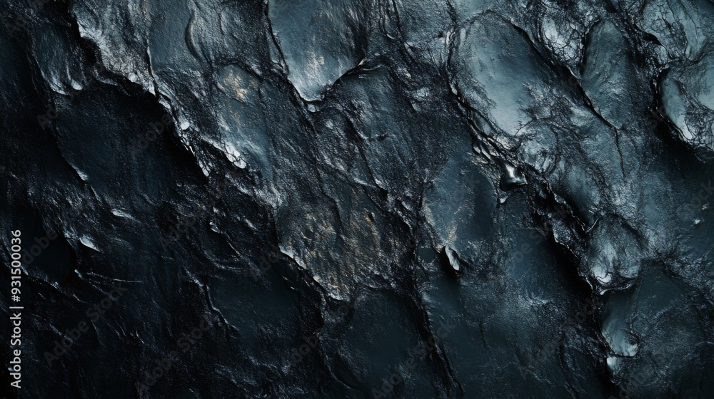 Fototapete Close-up of a textured abstract background with dark, moody tones and intricate patterns, adding depth and complexity to the visual composition.