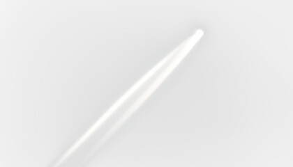 Light beam piercing through isolate on transparent background, cutout, png