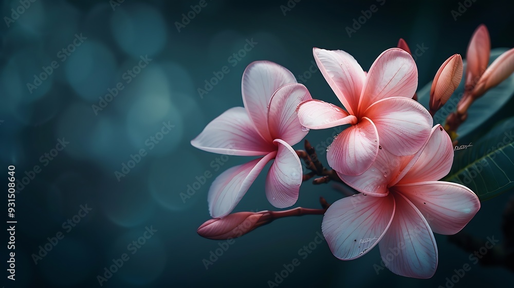 Poster plumeria : generative ai