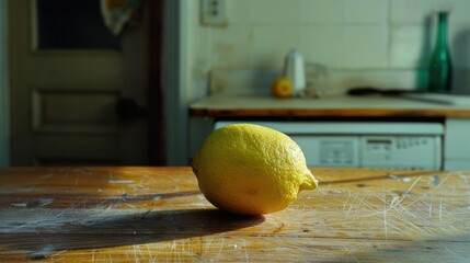 lemon on the table