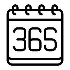 Year Time and Date icon illustration 