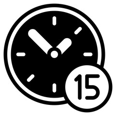 Minute Time and Date icon illustration 