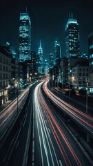 Obraz premium city at night