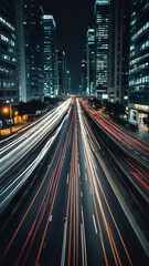 Obraz premium traffic at night