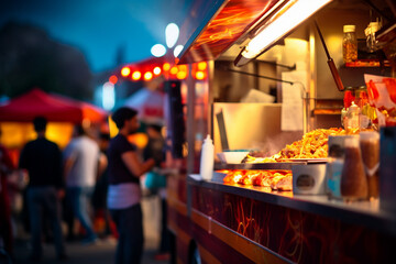 Image of food market fait bazaar spring selling market generative AI