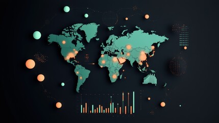 A social media dashboard displaying various analytics metrics in real time, showing the impact of marketing efforts.