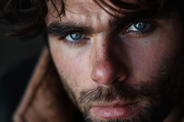 Obraz premium AI generated photo of smiling young person blogger taking selfie vlog blog content