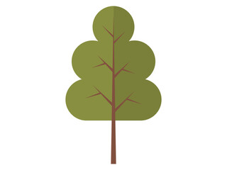 Tree vector illustration. Environmental conservation aims to protect natural habitat trees and other flora The concept tree symbolizes growth, resilience, and interconnectedness Seasonal changes bring