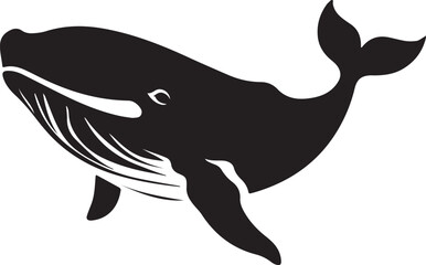 Whale water animal hand drawn in sketch. Engraving vintage vector illustration.