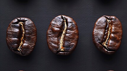 Coffee beans roasted in 6 stages : Generative AI