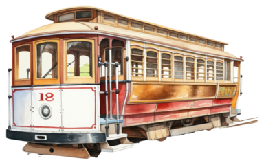 PNG Vehicle railway train tram.