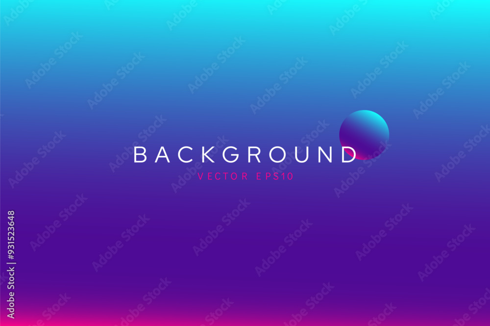 Wall mural Gradient background with neon futuristic color combination of purple and blue, vector design