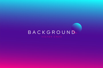 Gradient background with neon futuristic color combination of purple and blue, vector design