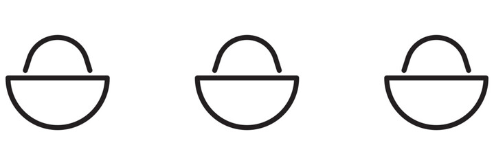 Shopping icon vector isolated on white background. Shopping cart icon. Basket icon. Trolley