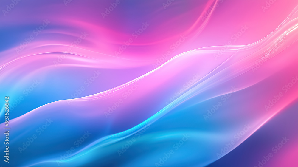 Poster a wide banner showcasing an abstract blurred gradient with dynamic color transitions