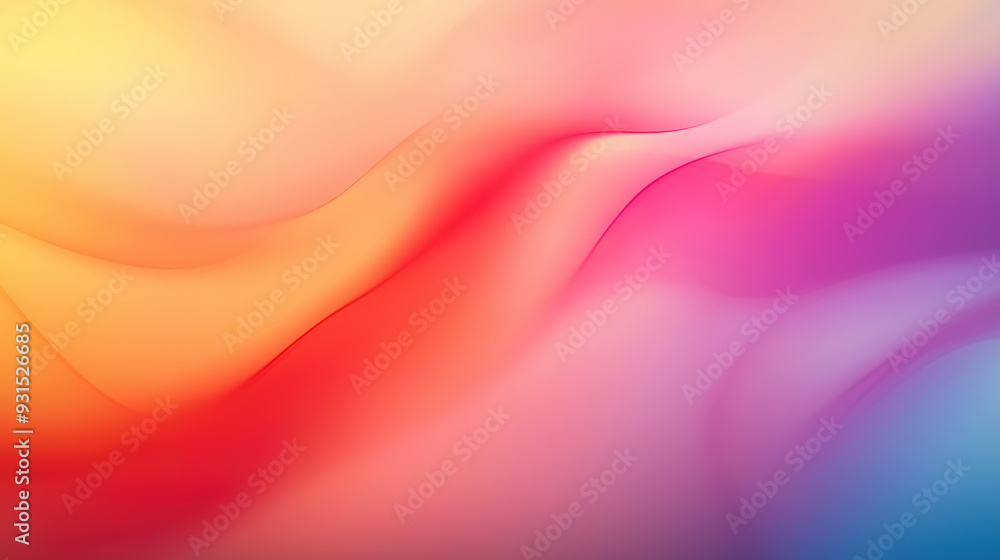 Poster a modern, blurred gradient background featuring a seamless blend of multiple colors, creating a smoo