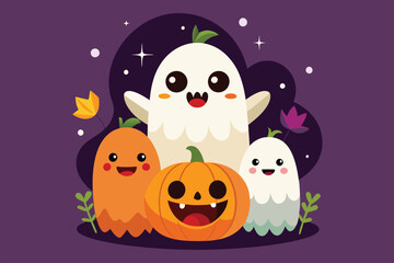Best  ghost pumpkin   Art Illustrations vector 16.eps