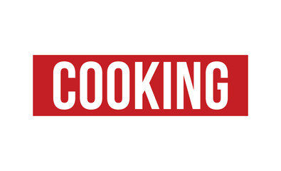 Obraz premium COOKING rubber stamp on white background. COOKING Stamp.