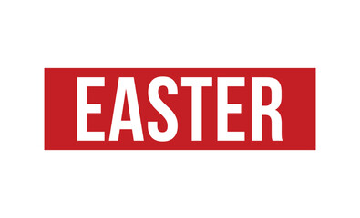 EASTER rubber stamp vector illustration on white background