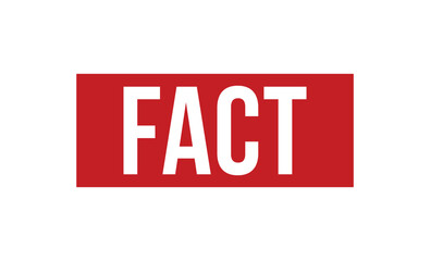 Fact stamp red rubber stamp on white background. Fact stamp sign. Fact stamp.