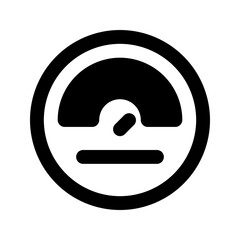 speedometer glyph icon
