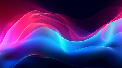 Abstract design with blue and pink waves