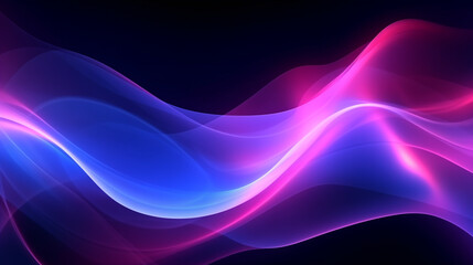 Abstract design with blue and pink waves