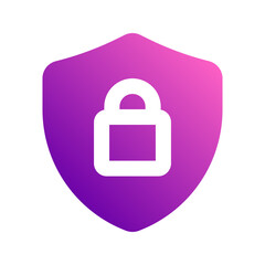 Obraz premium secure data gradient icon