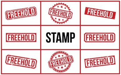 freehold rubber stamp on white background. freehold Stamp.