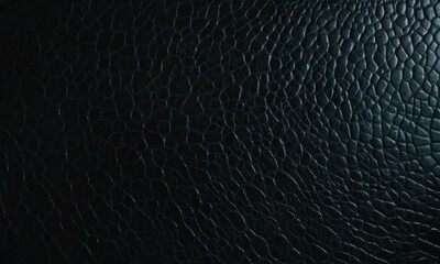 Black leather surface texture background. Generative AI