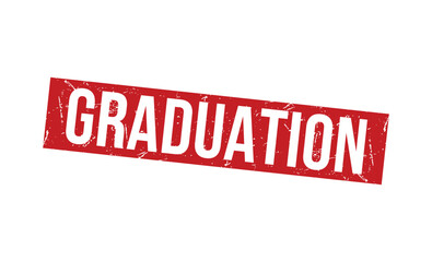 GRADUATION rubber stamp on white background. GRADUATION Stamp.