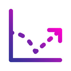 bounce gradient icon