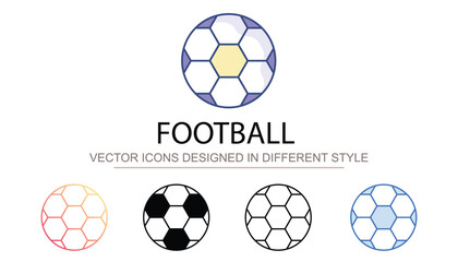 Football icon design with white background stock illustration