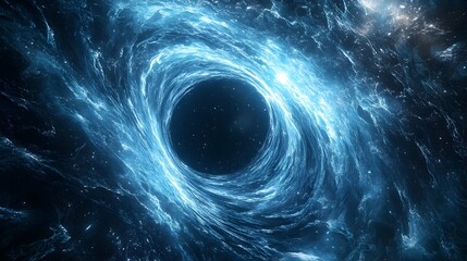 Mesmerizing Cosmic Wormhole   Swirling Vortex of Luminescent Energy Portal to Alternate Dimensions